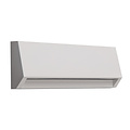 White wall lamp wide light IP65 490 lumens