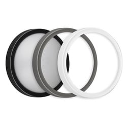Fantasia Milo ronde wandlamp buiten IP65 zwart/grijs/wit