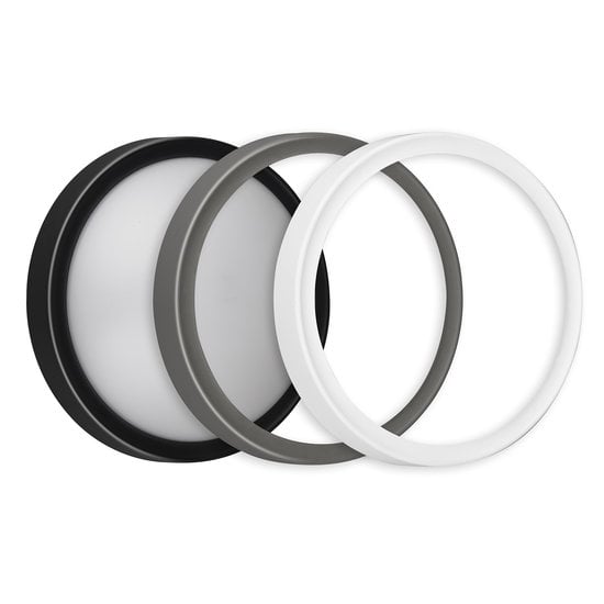 Fantasia Milo round outdoor wall light, IP65, SMD LED 8W 840 lumen, 3000K warm white, Ø213 mm
