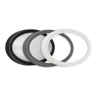 Milo applique ovale extérieure IP65 LED SMD 8W noir/blanc/gris