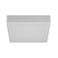 White square ceiling lamp or wall lamp IP65 1380 lumens