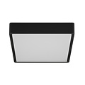 Black square ceiling lamp or wall lamp IP65 1380 lumens