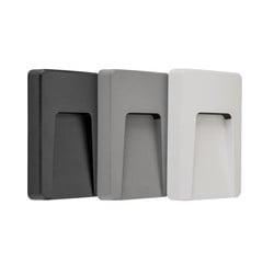 Fantasia SIBO LED buitenwandlamp rechthoekig, IP65, 3 covers