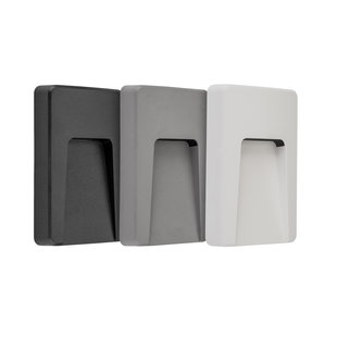 Compacte muurverlichting IP65 in 3 kleuren 2.8W rechthoek