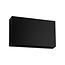 Black wall lamp for outdoor IP65 ultra flat 700 lumens