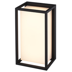 Black class wall lamp 9 Watt for outside