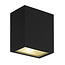 Compact powerful black wall lamp IP65