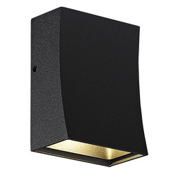 Design wall lamp for outdoor IP65 black with light downwards