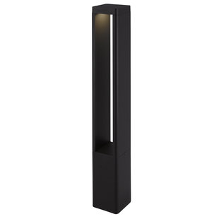 Black high classy garden pole 7W with 2 open sides