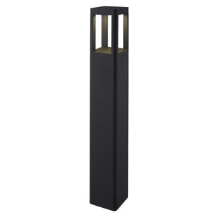 Black high classy garden pole 7W with 4 open sides