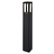 Black high classy garden pole 7W with 4 open sides