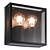Fantasia Fantasia KELSO aplique de pared exterior 2xE27 negro mate IP65
