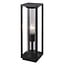Fantasia Fantasia Kelso Gartenpfosten 500mm, mattschwarzes Aluminium und Glas, E27-Fassung max 15W, IP65 für außen