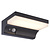 Black wall lamp with solar panel and sensor 2W