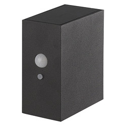 Fantasia Ragnar aplique solar negro con sensor, IP65