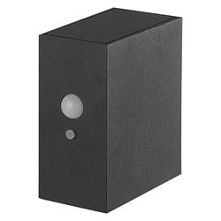 Fantasia Ragnar solar wandlamp zwart met sensor, IP65