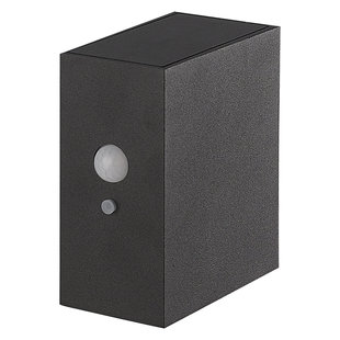 Fantasia Ragnar schwarze Solar-Wandleuchte mit Sensor, IP65