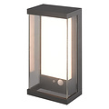 Fantasia CASAR aplique de pared solar para exterior, LED SMD 2W 3000K, IP65, sensor de movimiento, aluminio, negro