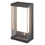 Fantasia CASAR solar wandlamp buiten, 2W SMD LED 3000K, IP65, bewegingssensor, aluminium, zwart
