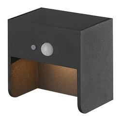 Fantasia Jardin aplique solar con sensor IP65 negro
