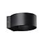 Fantasia Damir cilinder wandlamp voor buiten, zwart aluminium, 6W COB LED 540 lumen, 3000K, IP54