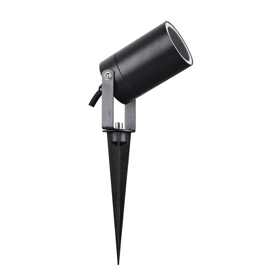 Fantasia Fantasia KOBI ground spike spot GU10 max. 35W IP54, black aluminium, height 305 mm, diameter 75 mm