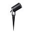 Fantasia KOBI foco de pincho GU10 máx. 35W IP54, aluminio negro, altura 305 mm, diámetro 75 mm