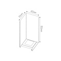 Black narrow wall lamp for outdoor light above and below