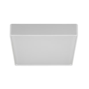 White square ceiling lamp or wall lamp IP65 1900 lumens