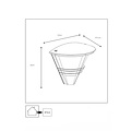 Veelzijdig moderne wandlamp buiten E27 IP44 zwart