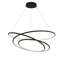 Fantasia BOA LED hanglamp spiraal zwart Ø90cm dimbaar
