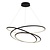 Große schwarze Spiral-Hängelampe 105 W LED 90 cm und bis zu 3 m Anhänger