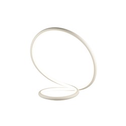 Lámpara de mesa de diseño elegante blanca 25W 33 cm x 34 cm