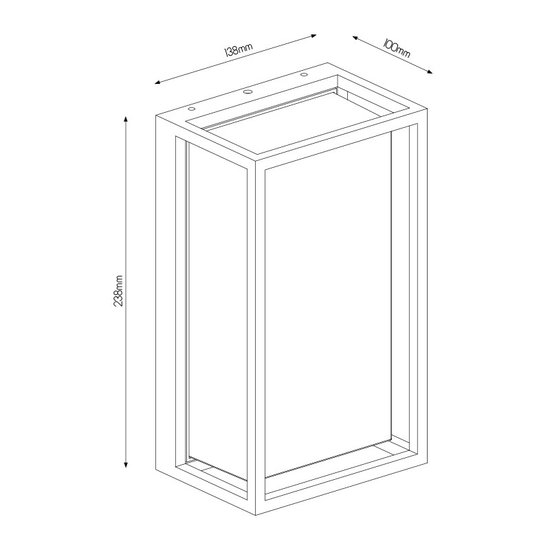 Applique de classe noire 9 Watt pour l'extérieur