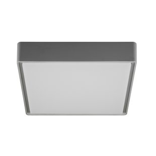 Gray square ceiling lamp or wall lamp IP65 1900 lumens