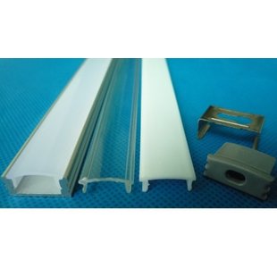 LED profile built-up 1m long 12mm wide with plexi 12mm high