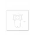 Black ground spot IP67 for outdoor GU10