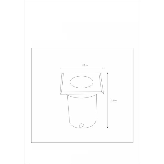 Foco de tierra negro IP67 para exterior GU10