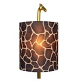 Stately giraffe matt gold/brass floor lamp E27