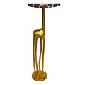 Stately giraffe matt gold/brass floor lamp E27