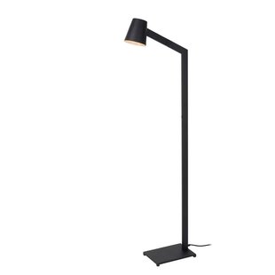 Práctica y elegante lámpara de lectura negra E14