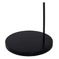 Beautiful black curved floor lamp with metal cage E27