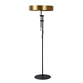 Lampadaire en laiton avec abat-jour rond E27 diamètre 30cm