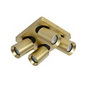 Spot de plafond LED Dim to warm GU10 4x5W or mat/laiton