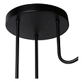 Adjustable playful ceiling lamp 3xE14 black with brass