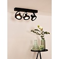 Grote richtbare LED opbouwspot-dim to-warm volledig zwart 3x12W