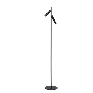 Black directional reading lamp with 2 cylinders of 4.5W 3000K each