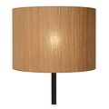 Scandinavian contemporary light wood with black floor lamp E27