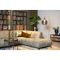 Black with brass floor lamp with fumed bulb E27