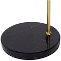 Schwarz mit Messing-Stehlampe mit Rauchlampe E27